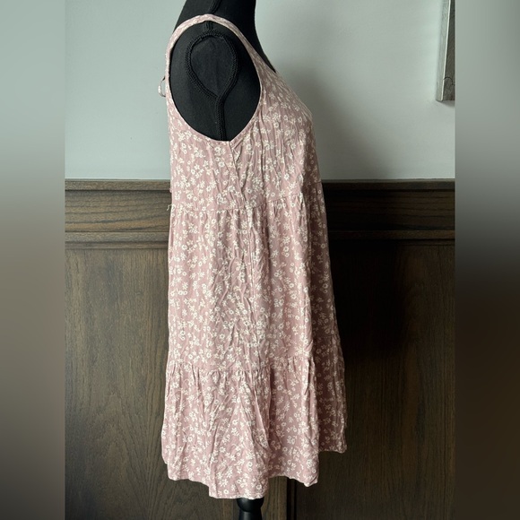 Pink Rose Dusty Mauve Floral sleeveless Dress Large NWT - Picture 4 of 6